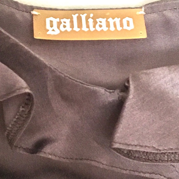 GALLIANO Silk Fit & Flare Dress - Picture 5 of 16